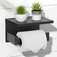 Toilettenpapierhalter ohne Bohren mit Ablage, Edelstahl