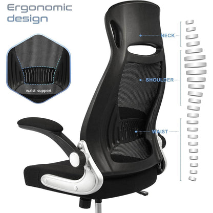 Ergonomischer Bürostuhl mit Lendenwirbelstütze und