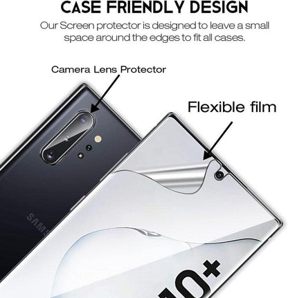 Displayschutz für Galaxy Note 10 Plus: 2x TPU Folie & 2x Glas Rückseitenschutz