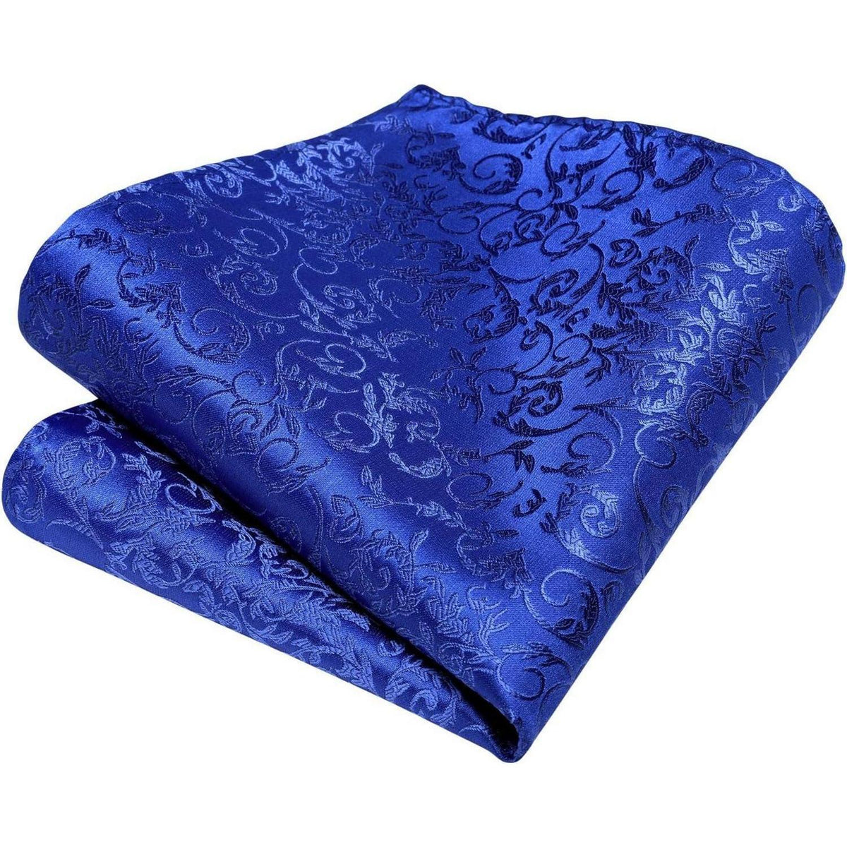 Krawatten-Set Paisley mit Einstecktuch, Königsblau