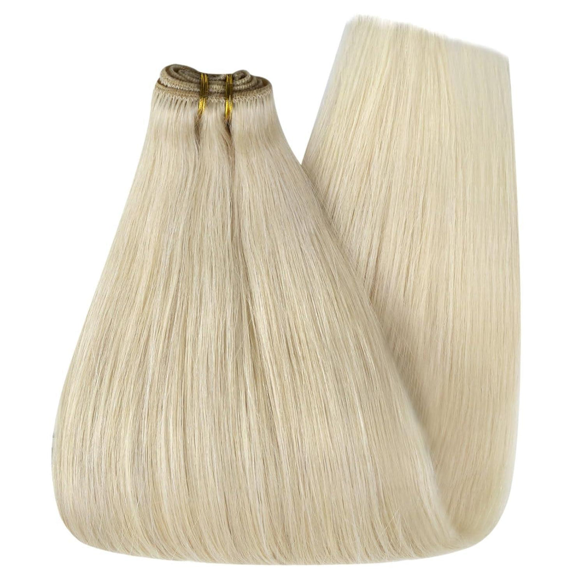 Echthaar Tressen Blond 35cm - Remy Weft Extensions