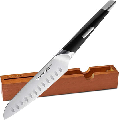 Santoku Kochmesser 6 Zoll Deutscher Edelstahl Präzisionsgeschmiedet