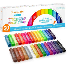 Shuttle Art Tempera Paint Sticks Set 30 Farben Kinder