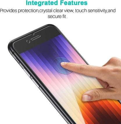 Panzer Schutzglas iPhone SE 2020 4 Stück 9H Härte Klar Blasenfrei