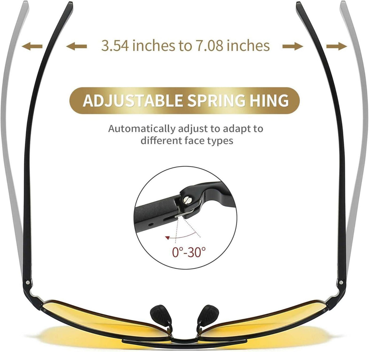 Polarisierte Sonnenbrille Herren UV400 Rechteckig Sungait - CAT 3