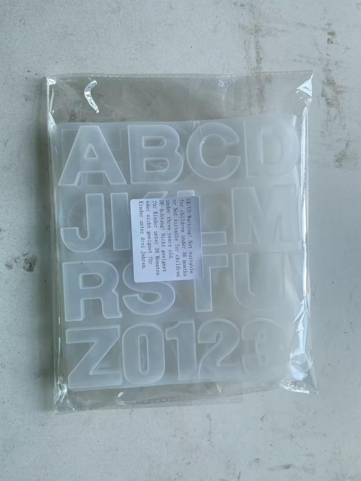 Silikonform Buchstabe Brief UV Resin Mold DIY Schmuck Herstellung