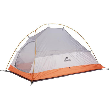 Leichtes 1-Personen Kuppelzelt Orange 210T Wasserdicht