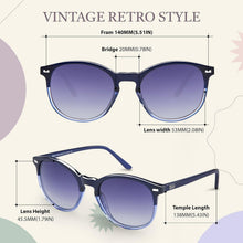 DUCO Polarisierte Damen Sonnenbrille Retro Vintage UV400