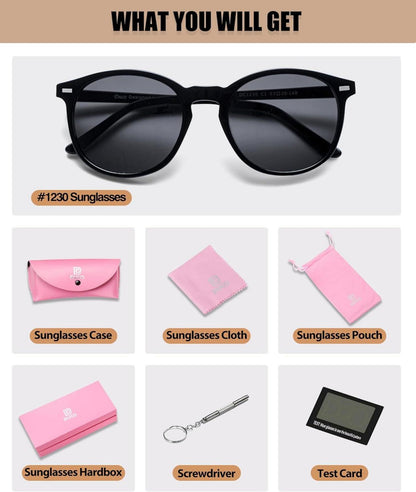 Retro-Polarisierte Damen Sonnenbrille UV400 Vintage Leichtgewicht