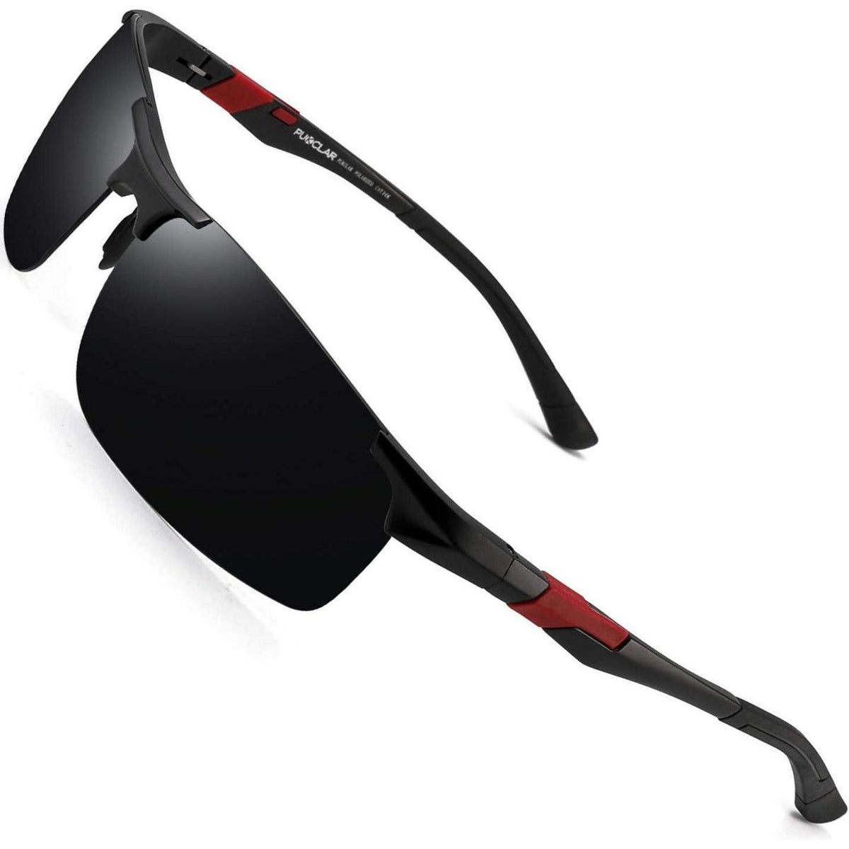 Polarisierte Sportsonnenbrille Herren, Al-Mg Metall Rahmen, Cat 3
