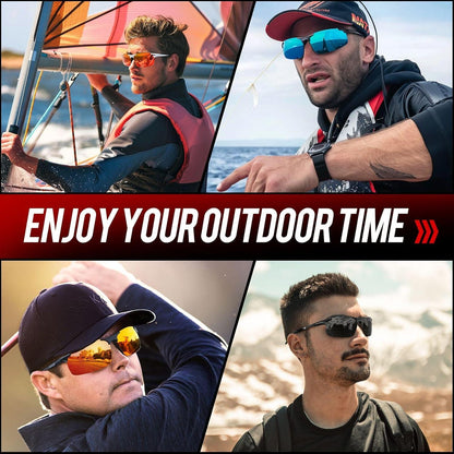 Polarisierte Sport Sonnenbrille Herren Al-Mg Ultraleicht