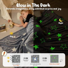 Kuscheldecke Glow In The Dark 130x170cm Weich Warm Kinder