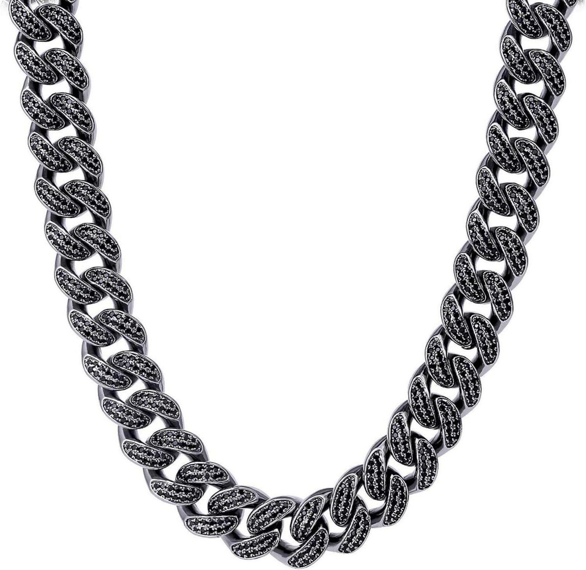 Iced Out Cuban Link Chain 12mm Panzerkette Herren