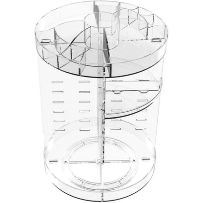 Großer Acryl Make-up Organizer mit 360° Drehung & 8 Ebenen