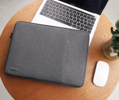 TECOOL Laptoptasche 15,6 Zoll wasserdichte Notebooktasche Dunkelgrau