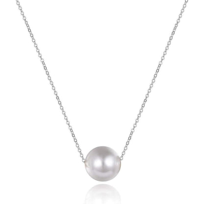 Echte Süßwasserperlen Choker Halskette 925 Sterling Silber 14 Zoll