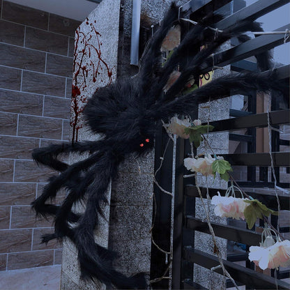 Große Halloween-Spinne mit roten Augen und verstellbaren Beinen 2m