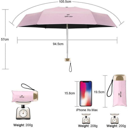 Taschenschirm Rosa – Kompakt, UV-Schutz & Windfest
