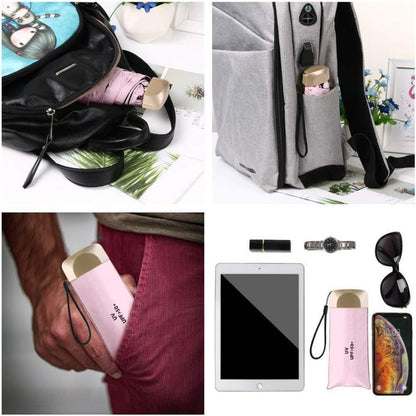 Taschenschirm Rosa – Kompakt, UV-Schutz & Windfest