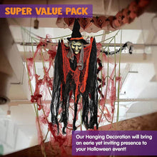 Hängende Geister Halloween Deko Set 90cm Sensenmann Hexe