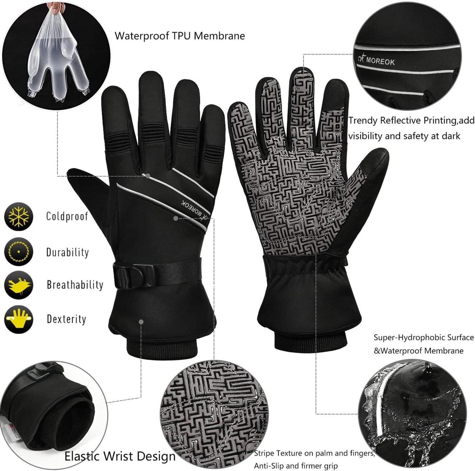 BIKINGMOREOK Winterhandschuhe -30°F 3M Thinsulate