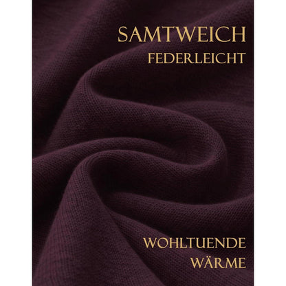 Damen Poncho Strick Cape Cardigan Einheitsgröße Burgunderrot