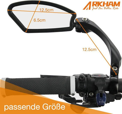 Fahrradspiegel HD Edelstahl Rückspiegel Generation 2.0 für Lenker