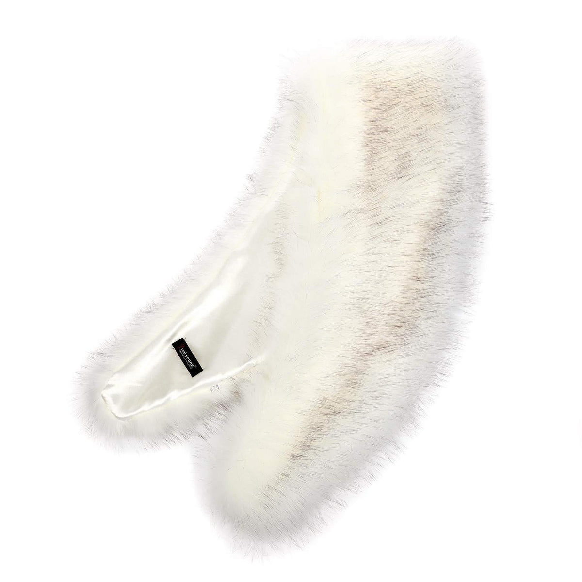 Damen Kunstfell Kragen Weiß 120cm Winter Schal