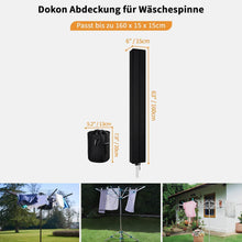 Dokon Wäschespinne Schutzhülle 600D Oxford Gewebe Winterfest