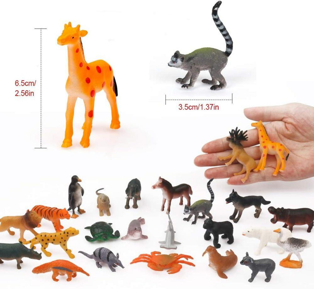 Tierfiguren Spielzeug Adventskalender 2024 Realistisch Weihnacht Xmas