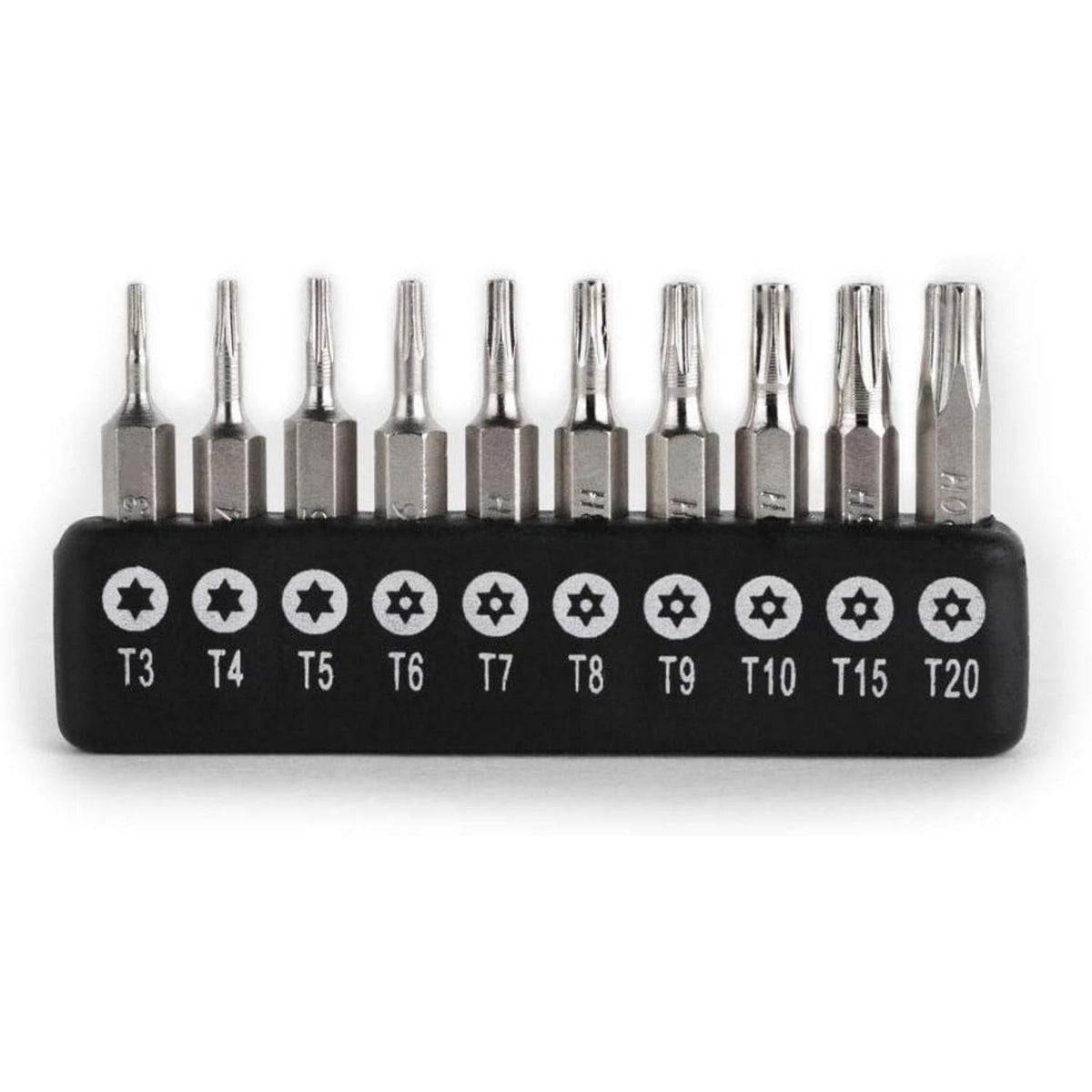10er Torx Schraubendreher Bit Set 4mm Sechskantschaft CR-V Stahl T3-T20