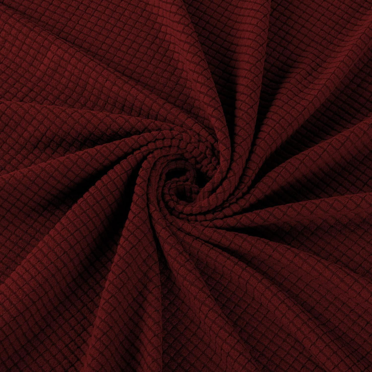 Ohrensesselüberzug 2-teilig Jacquard – Weinrot