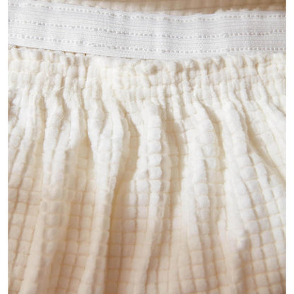 Ohrensesselüberzug 2-teilig Jacquard, Cremefarben