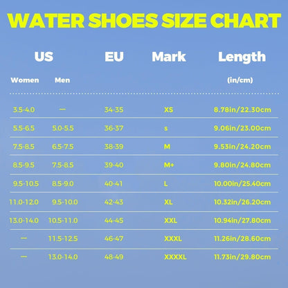 Wasserschuhe Unisex Schnelltrocknend mit Rutschfester Sohle Schwarz