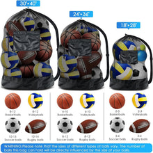 Großes Ballnetz Ballsack Fußballtasche Netz Sporttasche mit