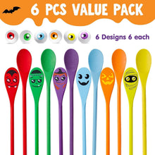 JOYIN Halloween-Ei- und Löffel-Rennspielset, 6er Pack