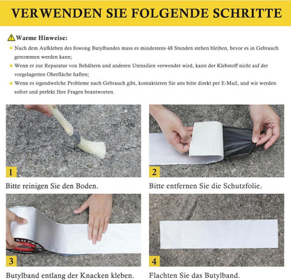 Wasserdichtes Alu Klebeband 15cm x5M Butyl Dichtungsband Pool Rohr
