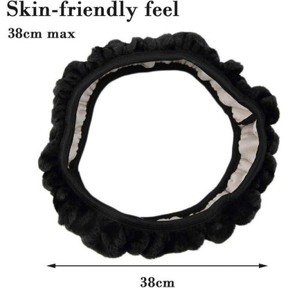Plüsch Lenkradhülle Winter – Weich & Komfortabel 36-39cm