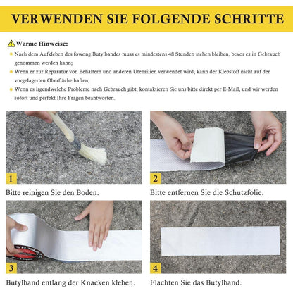 Wasserdichtes Aluminum Butyl Dichtungsband 30cm x5m