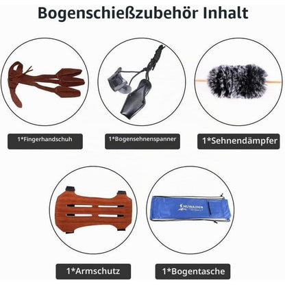 Recurvebogen Set 56" für Erwachsene – Jagd & Zielübung