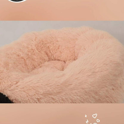 Flauschiges Donut Hundebett – Warmes Kissen für Hunde & Katzen, 120cm