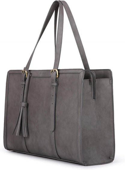 ECOSUSI Laptoptasche 15,6 Zoll Damen Aktentasche Groß vegan