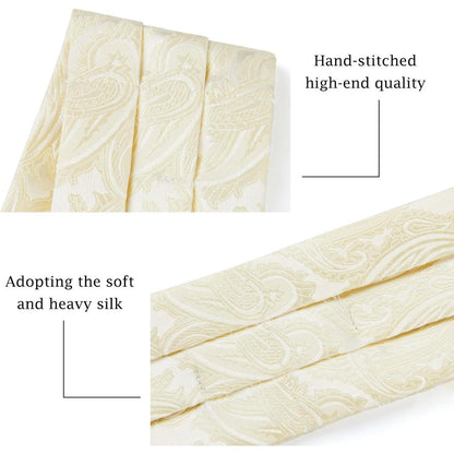 Paisley Krawattenschal Set für Herren Hochzeit Business