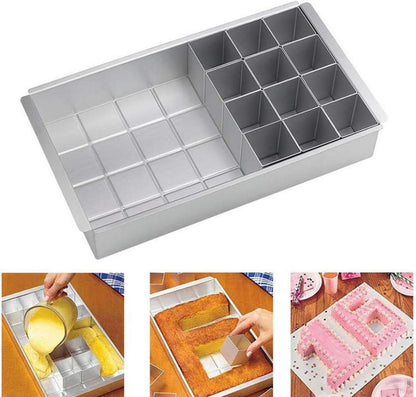 Backform Zahlen Alphabet Kuchen Antihaft Verstellbar DIY Backen