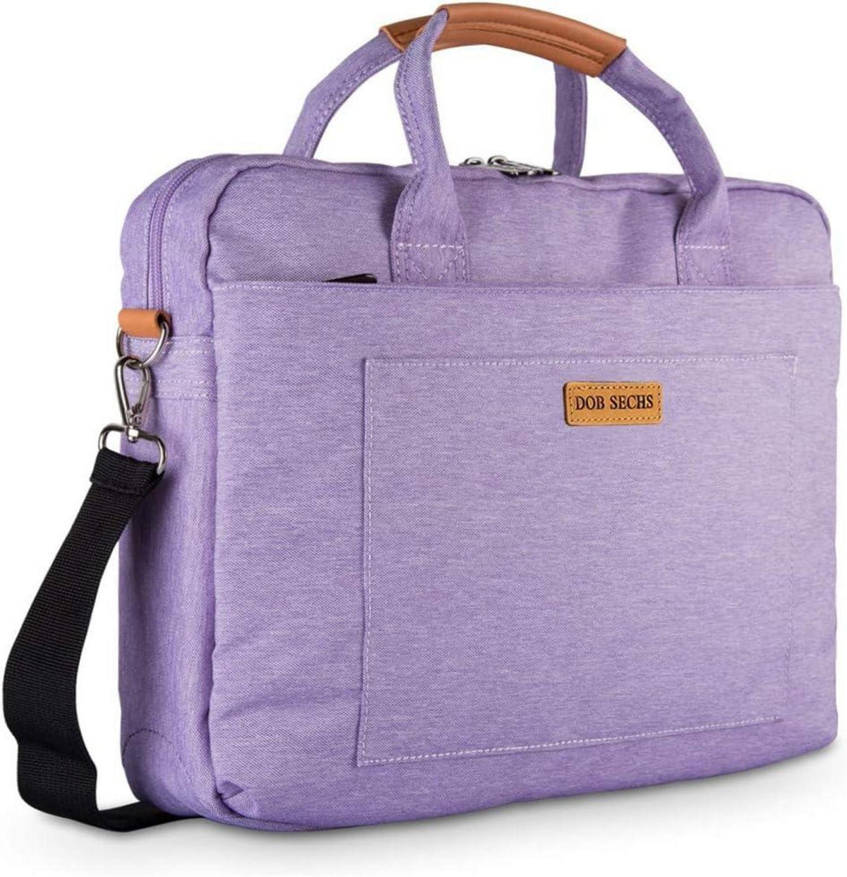 Laptoptasche 15-15.6 Zoll violett mit Schulterriemen & Trolley-Gurt