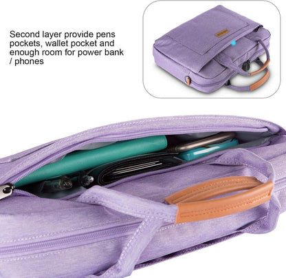 Laptoptasche 15-15.6 Zoll Aktentasche Handtasche violett