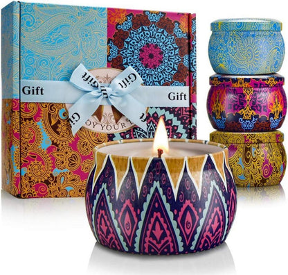 Duftkerzen Geschenkset 4er 125g Kerzenset Raumduft