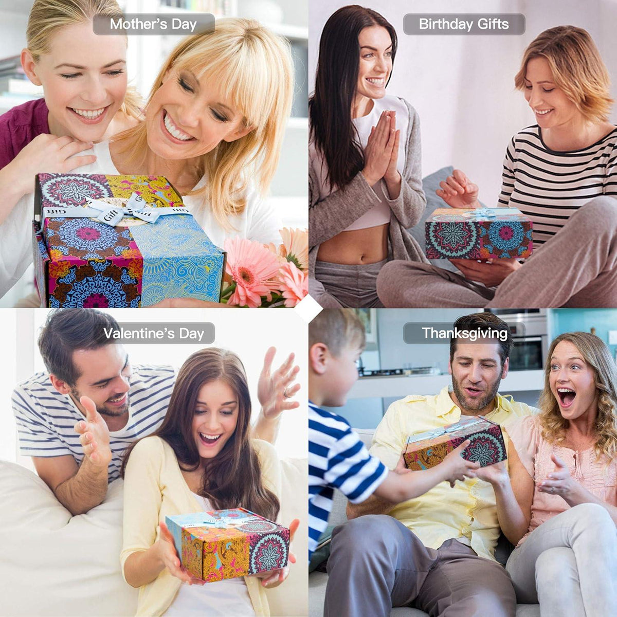 Duftkerzen Geschenkset 4er 125g für Frauen Natürlich Sojawachs