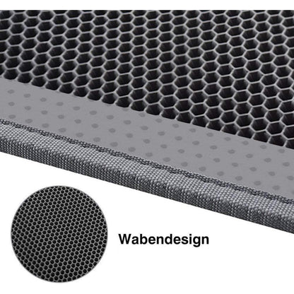 Pieviev Katzenklo Matte Waben Design wasserdichte Doppelte