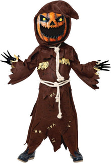 Spooktacular Creations Gruseliges Vogelscheuche Kürbis Bobble Kopf